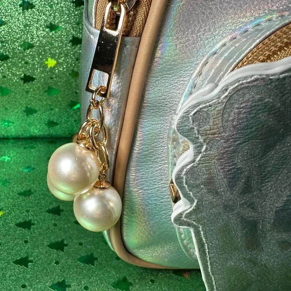 🦋🩷💚Wicked Glinda-Inspired Iridescent Mini Backpack NWT